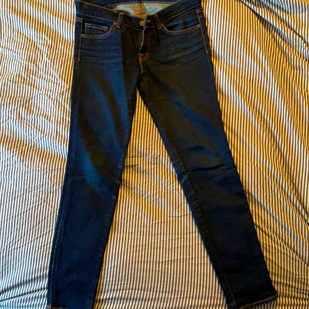 J brand ankle zip blue jeans size 27